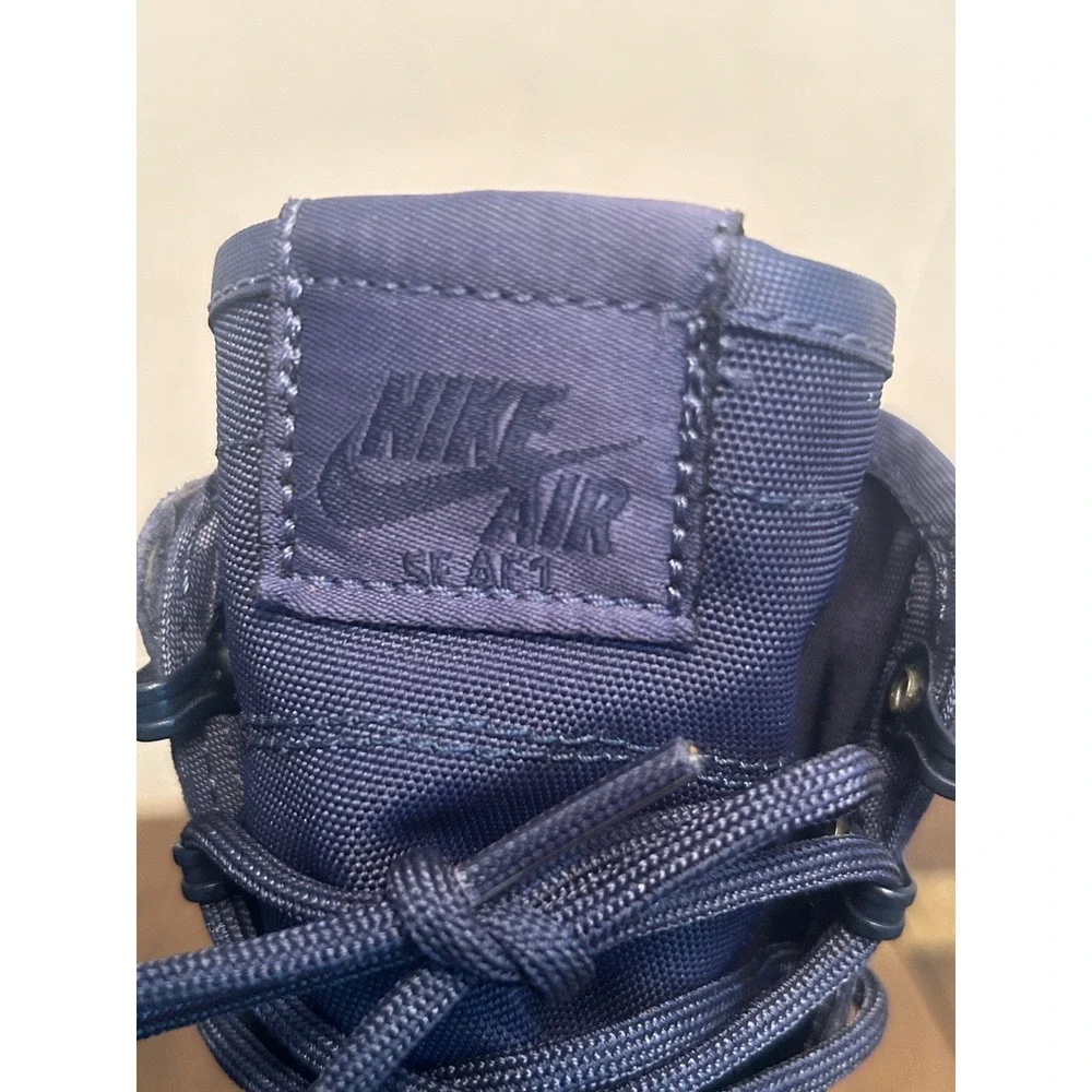 Nike Air Force 1 Hi Women's Size 7.5 Midnight Navy Suede 857872-401 No Straps‎